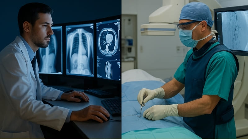 radiologist vs interventional radiologist