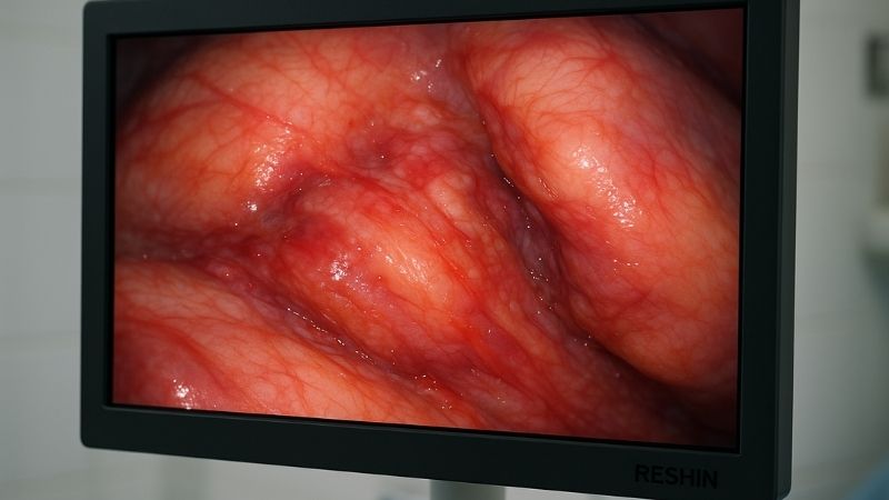 Close-up of a crisp, clear image on a Reshin MS192SA monitor, highlighting detail