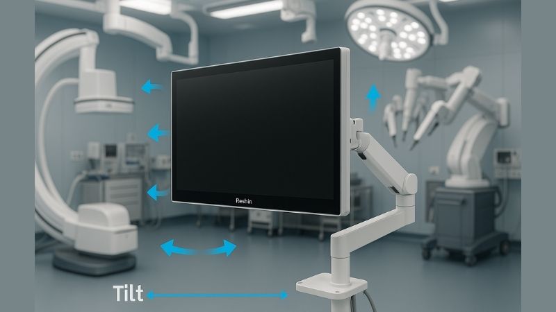 Image demonstrating monitor adjustability options