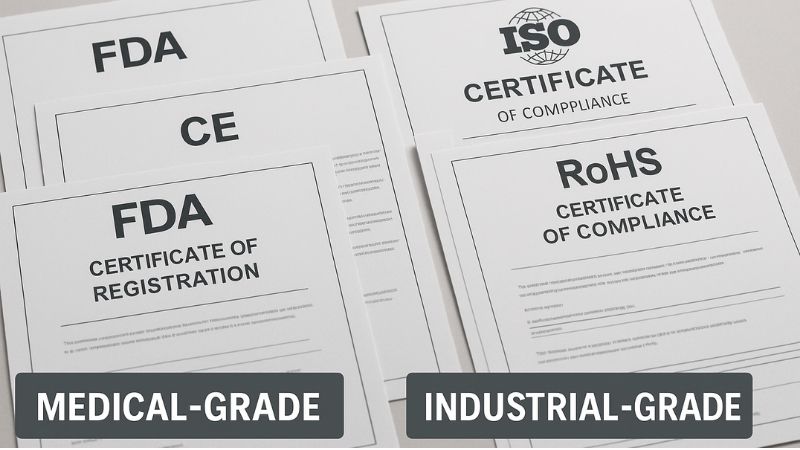Compliance documents and safety certificates