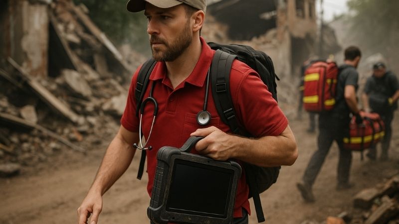Compact portable monitor being easily carried