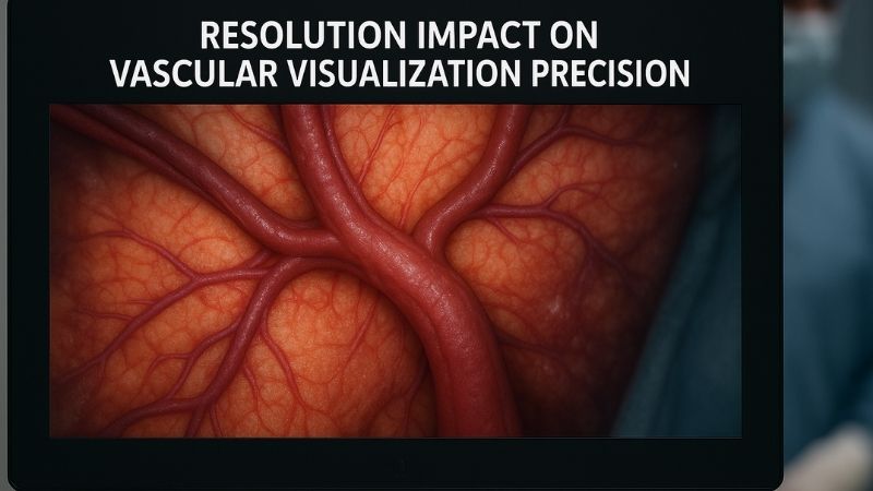 Detailed anatomical view on high-resolution screen enhancing surgical precision
