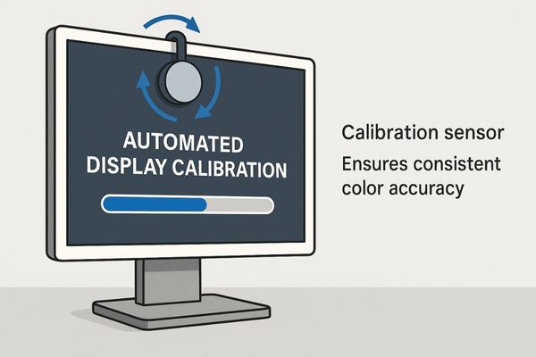 An animation showing an integrated sensor performing an automatic calibration