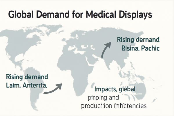 A world map with arrows indicating rising demand from Asia-Pacific and Latin America