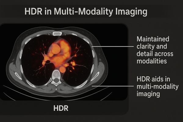 A multi-modality image fusion of PET and CT on an HDR display