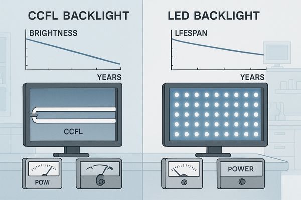 Comparison of LED and CCFL backlight technology