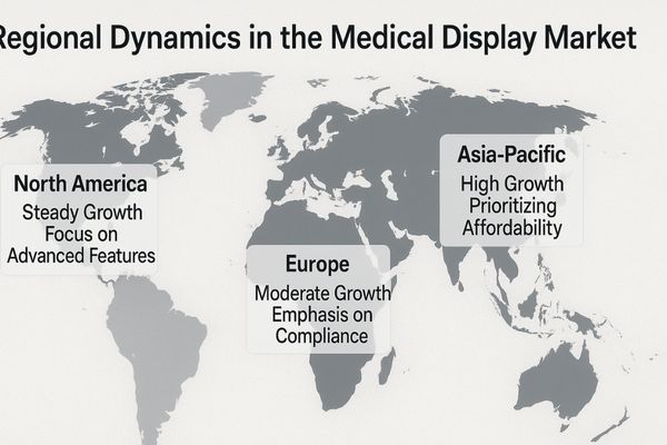 A world map highlighting different growth rates and priorities in North America, Europe, and Asia-Pacific