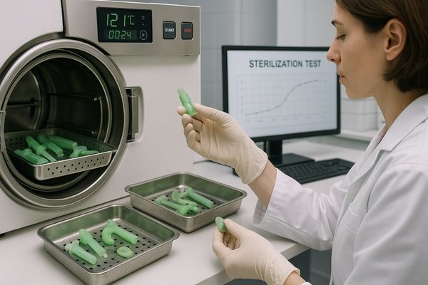 Laboratory testing of eco-friendly medical materials under sterilization conditions