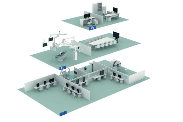 Three-Level Medical Facility Layout