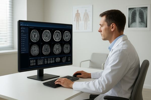 PACS Workstation with MD46C 4MP Integrated Reporting Display