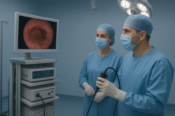 Gastrointestinal endoscopy with 31.5-inch 4K UHD Surgical Monitor MS321PB