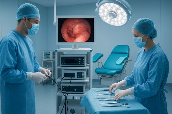 Gynecology Endoscopy with 21.5-inch FHD Endoscopy Monitor