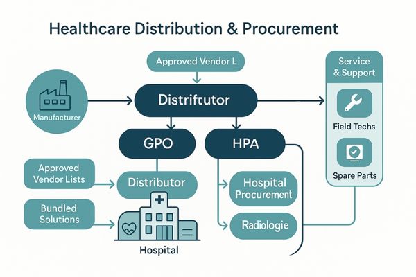 Medical equipment distribution network