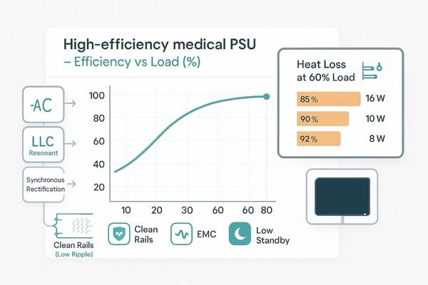 high-efficiency medical display PSU