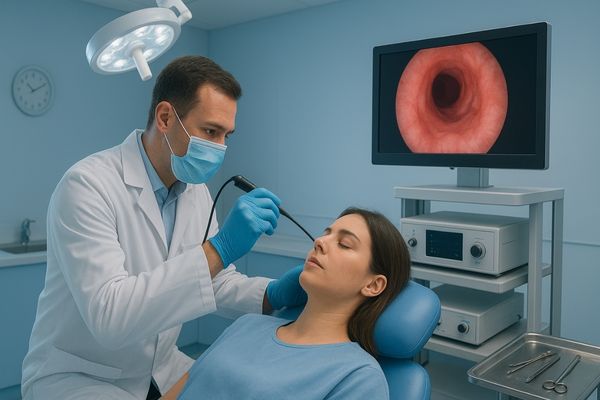 ENT Endoscopy Examination with 19-inch HD Endoscopy Monitor