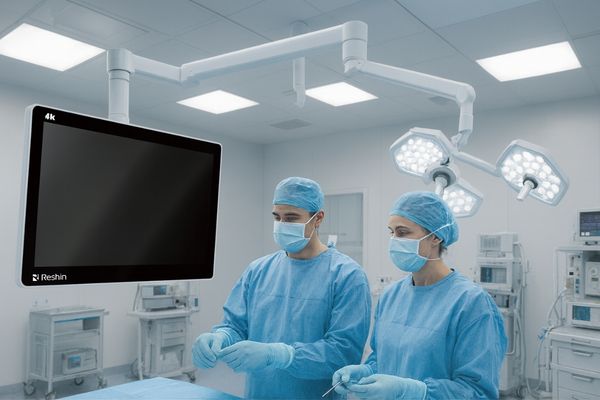 OR Integration with Boom Mounted 4K Surgical Monitor