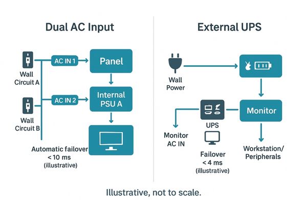 Diagram illustrating the two redundant power pathways side-by-side