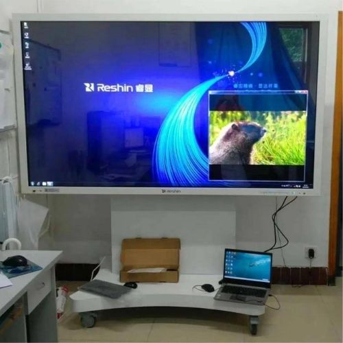 reshin large conference teaching display laptop connection