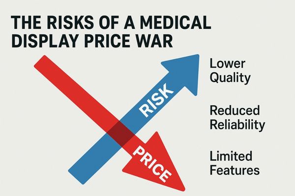 A graphic showing a downward arrow for price intersecting with an upward arrow for risk