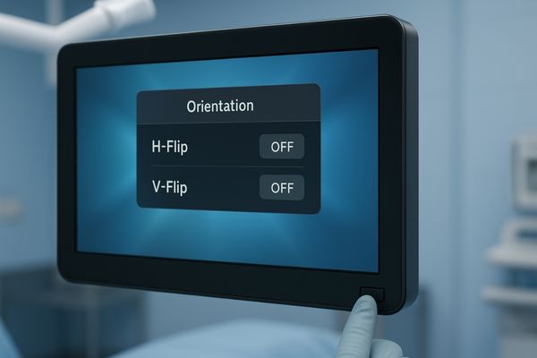 Simple and clear on-screen display menu for mirror controls