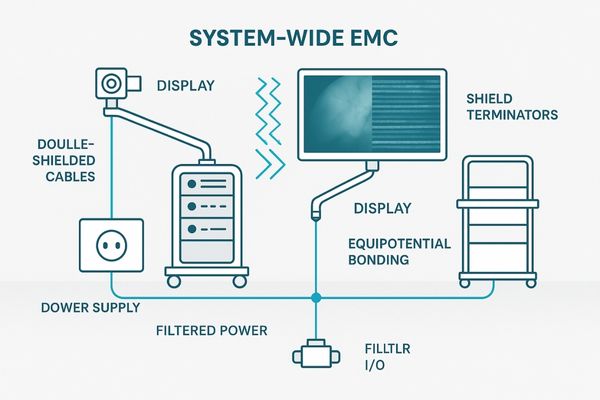 An integrated medical system with multiple connected devices