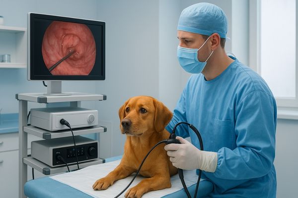 Veterinary Endoscopy with 21.5-inch FHD Endoscopy Monitor
