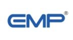 EMP company blue logo symbol