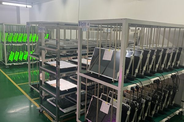 Burn-in racks and monitoring dashboard