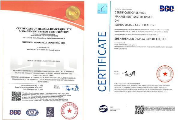 ISO 13485/9001/14001/45001, ISO/IEC 27001 & 20000-1 system certificates