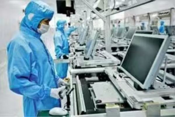 Assembly line with SOP and fixtures