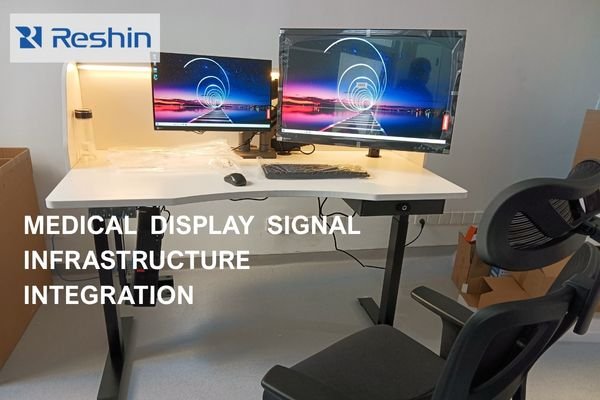 Signal chain coordination showing integration with existing hospital routing and switching infrastructure