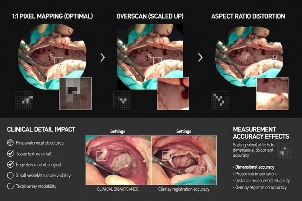 Scaling and aspect-ratio effects when changing overscan/underscan