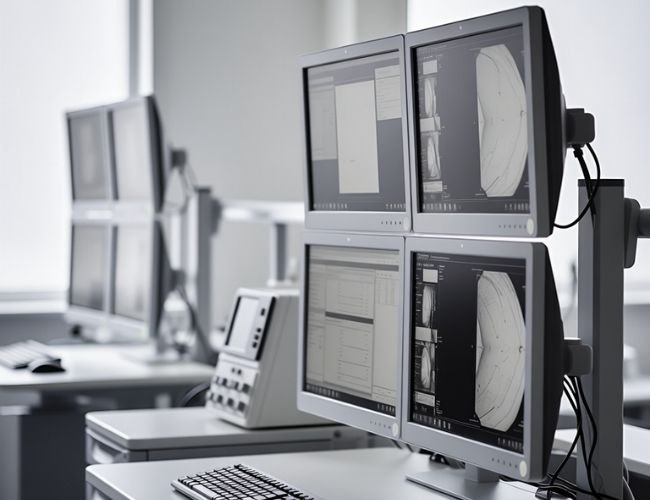 Multi-site rollout of PACS diagnostic workstations with dual medical displays in a hospital imaging department