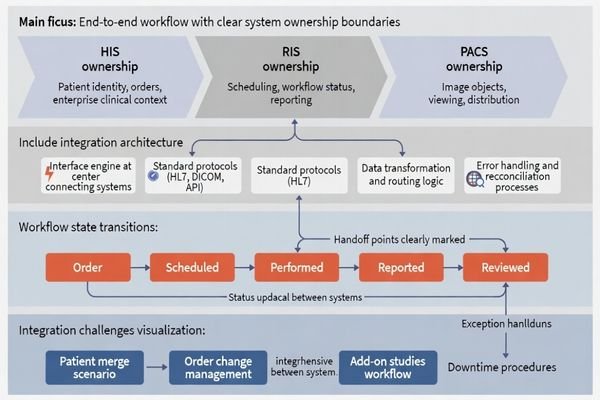 RIS HIS PACS integration robust imaging solution workflow orchestrator repository hub