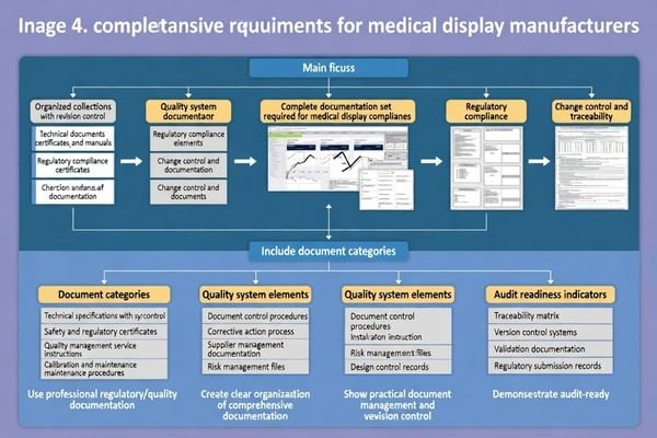 Audit-ready documentation set for medical display compliance, change control, and traceability