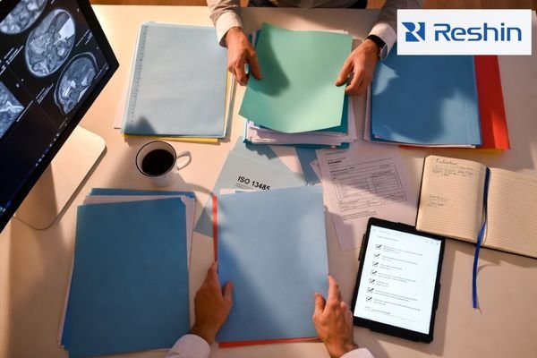 Distributor assessing manufacturer certifications before partnership