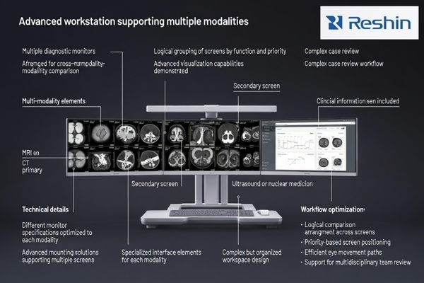 Multi-modality comparison workstation layout for advanced radiology reading environments