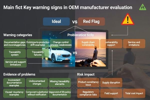 Warning signs in OEM manufacturer evaluation: documentation gaps, change drift, and weak traceability controls