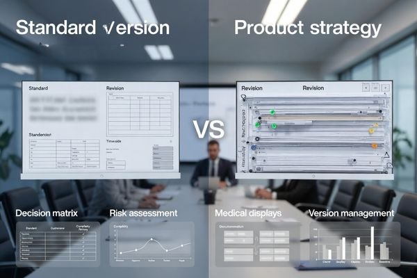 Standard-version strategy for first medical display orders