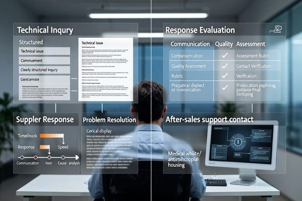 Supplier response capability evaluation in first medical display orders
