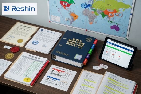 A compliance document package prepared for medical display market planning and registration support