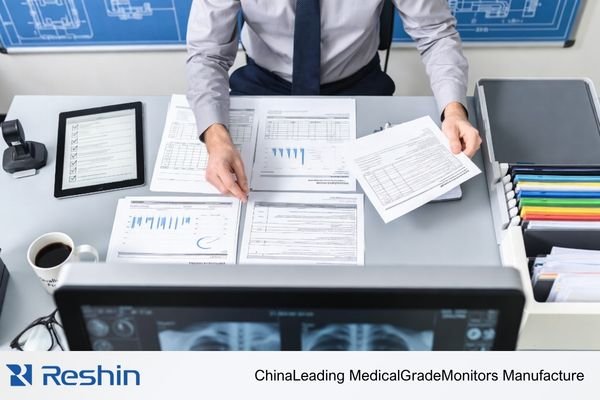 An engineer reviewing manufacturer validation records, calibration logic, and revision control for a PACS deployment