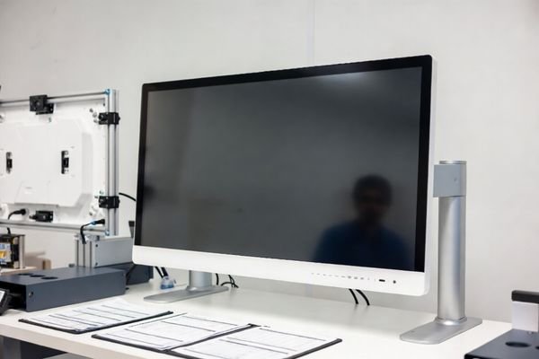 Medical display validation and quality review scene for regulated equipment programs