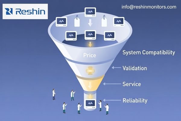 Price is often the first filter, but not the final decision standard in medical monitor procurement