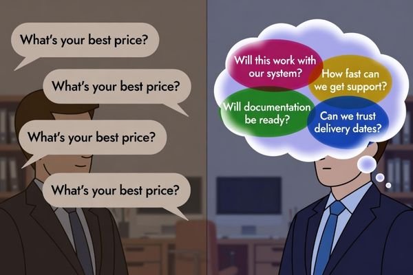 A repeated price question often hides deeper project concerns