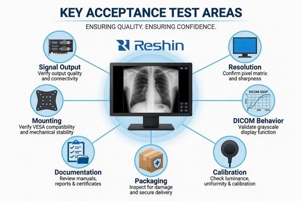 Diagnostic display acceptance test items