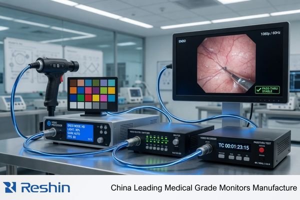 Full video chain validation for endoscopy displays