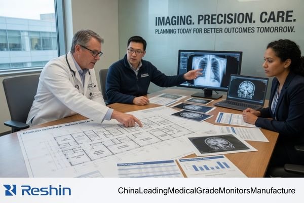 Radiology imaging workflow display planning