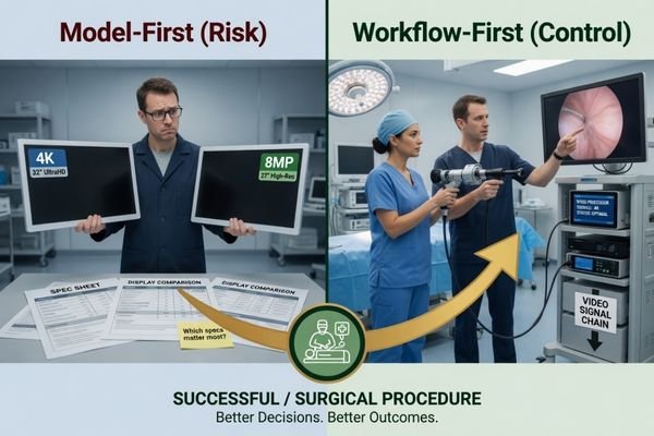 Procedure workflow planning for surgical monitors
