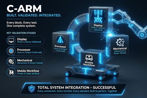 Approve C-Arm display as part of the complete mobile imaging system